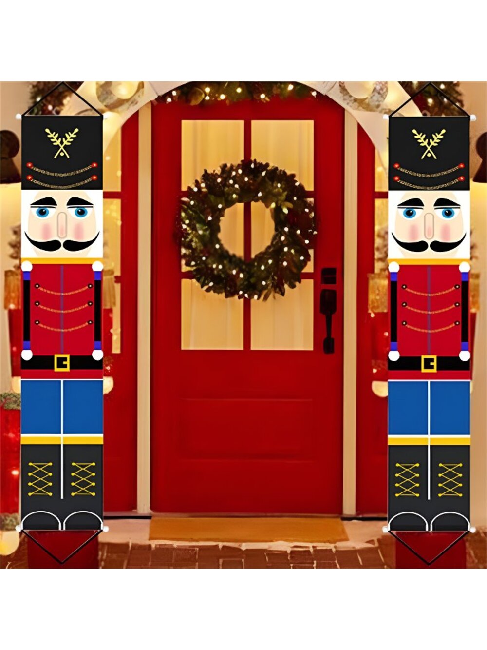 Christmas Nutcracker Banner Decorations Outdoor - 6.2ft Solider Nutcracker